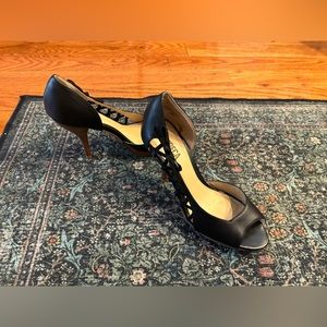 Tribeca by Kenneth Cole open-toe stilettos, size 8